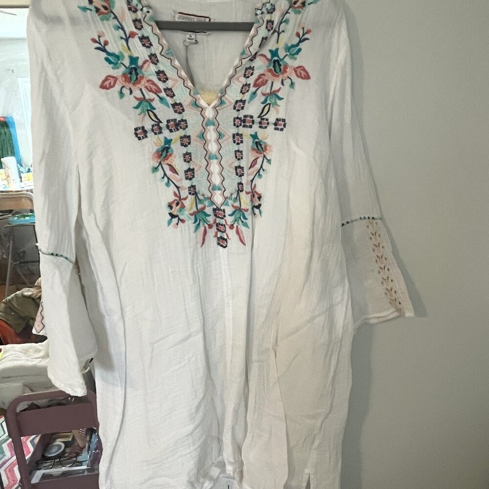 Johnny Was White Dress - Brand New with tags